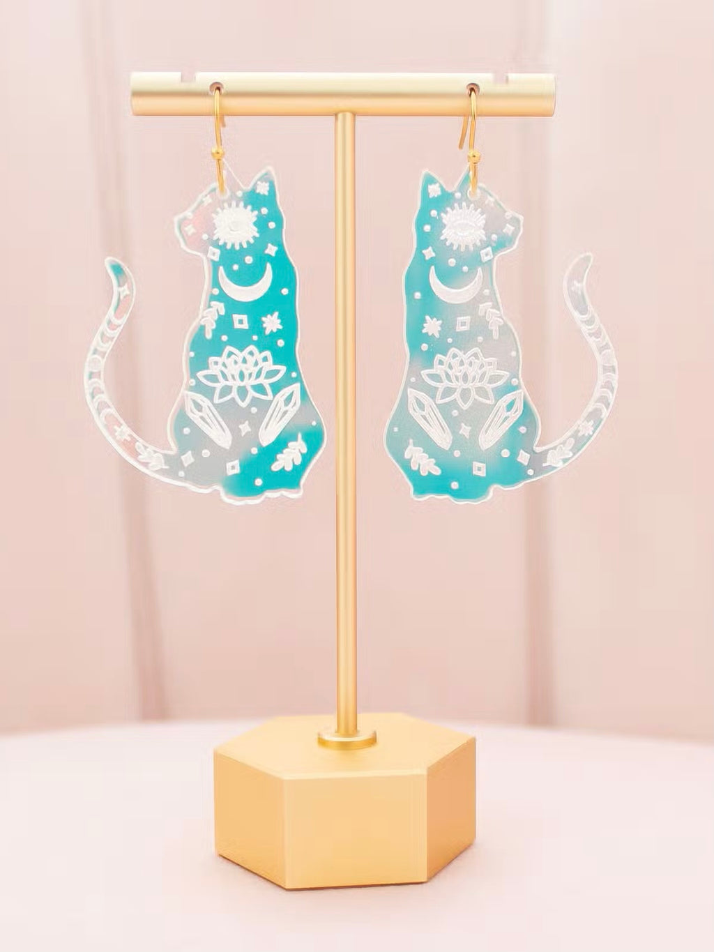 Acrylic Cat Earrings