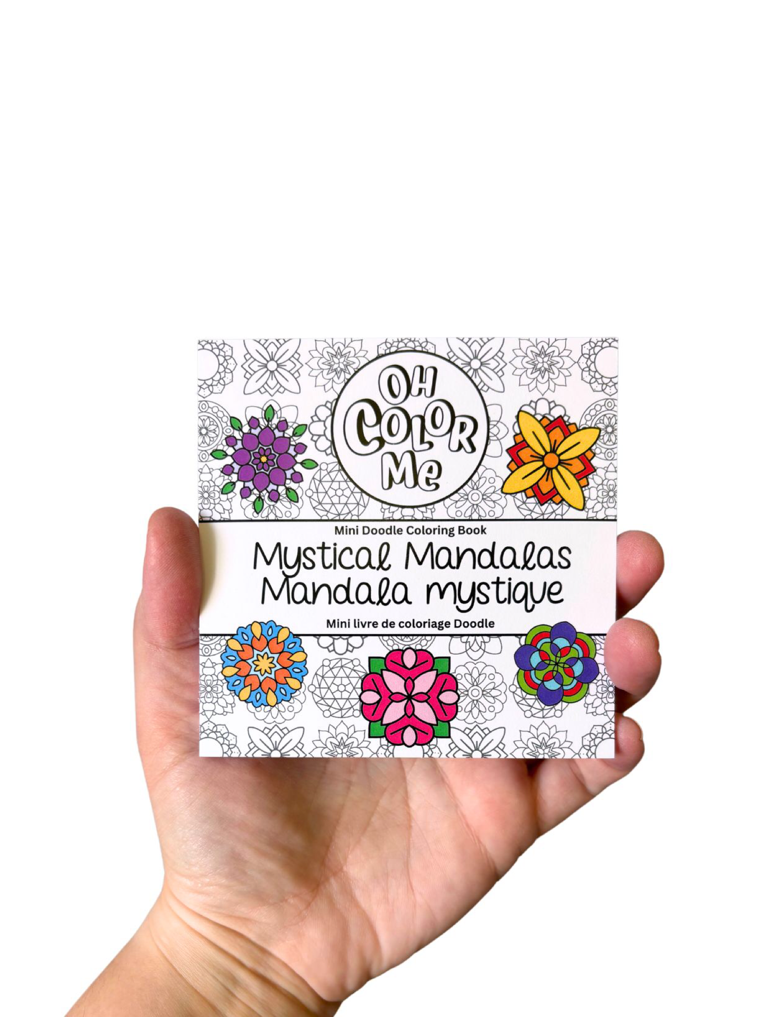 Mini Coloring Book Mystical Mandalas, 4"x4"