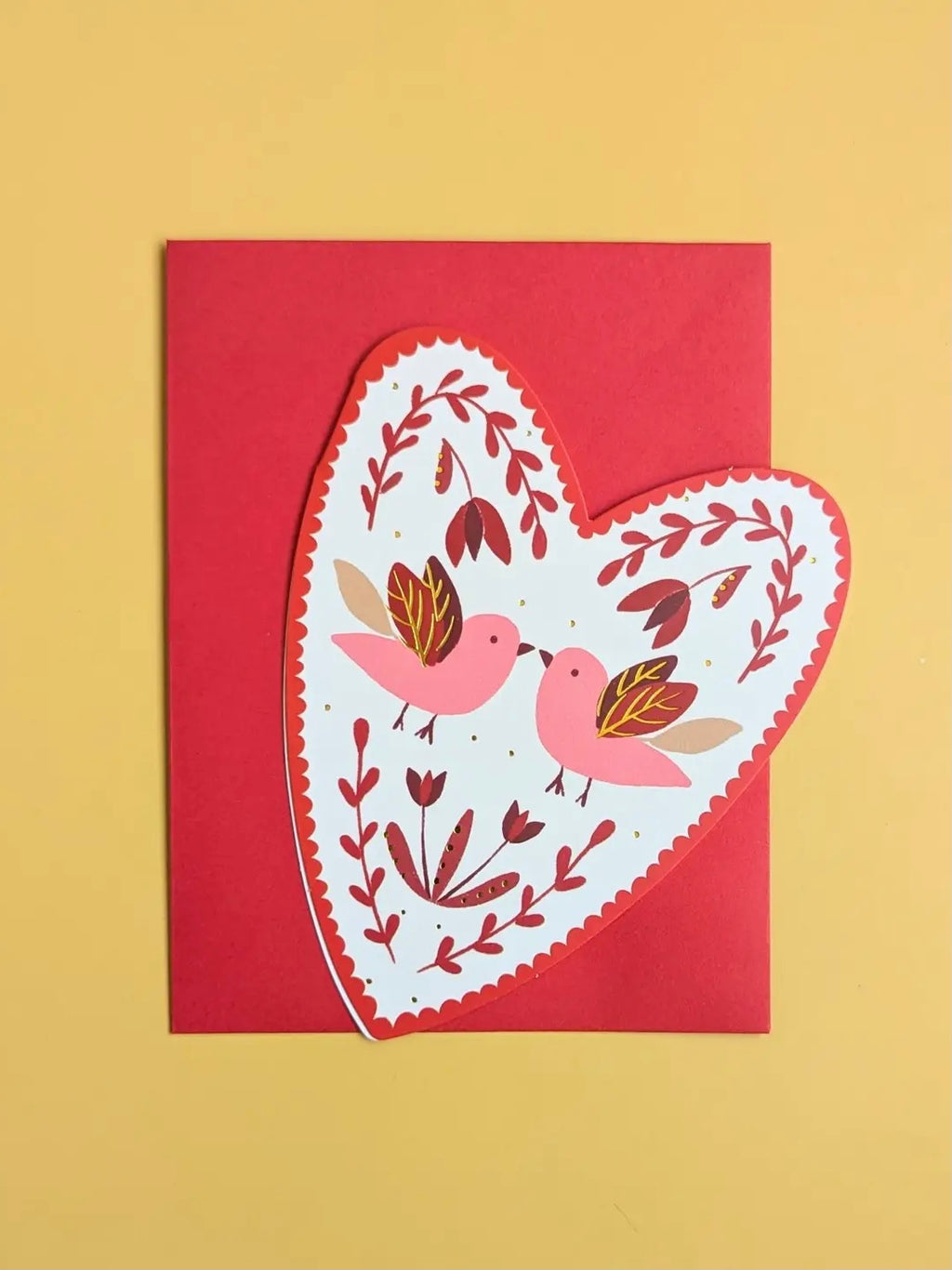 Die Cut Love Birds Card