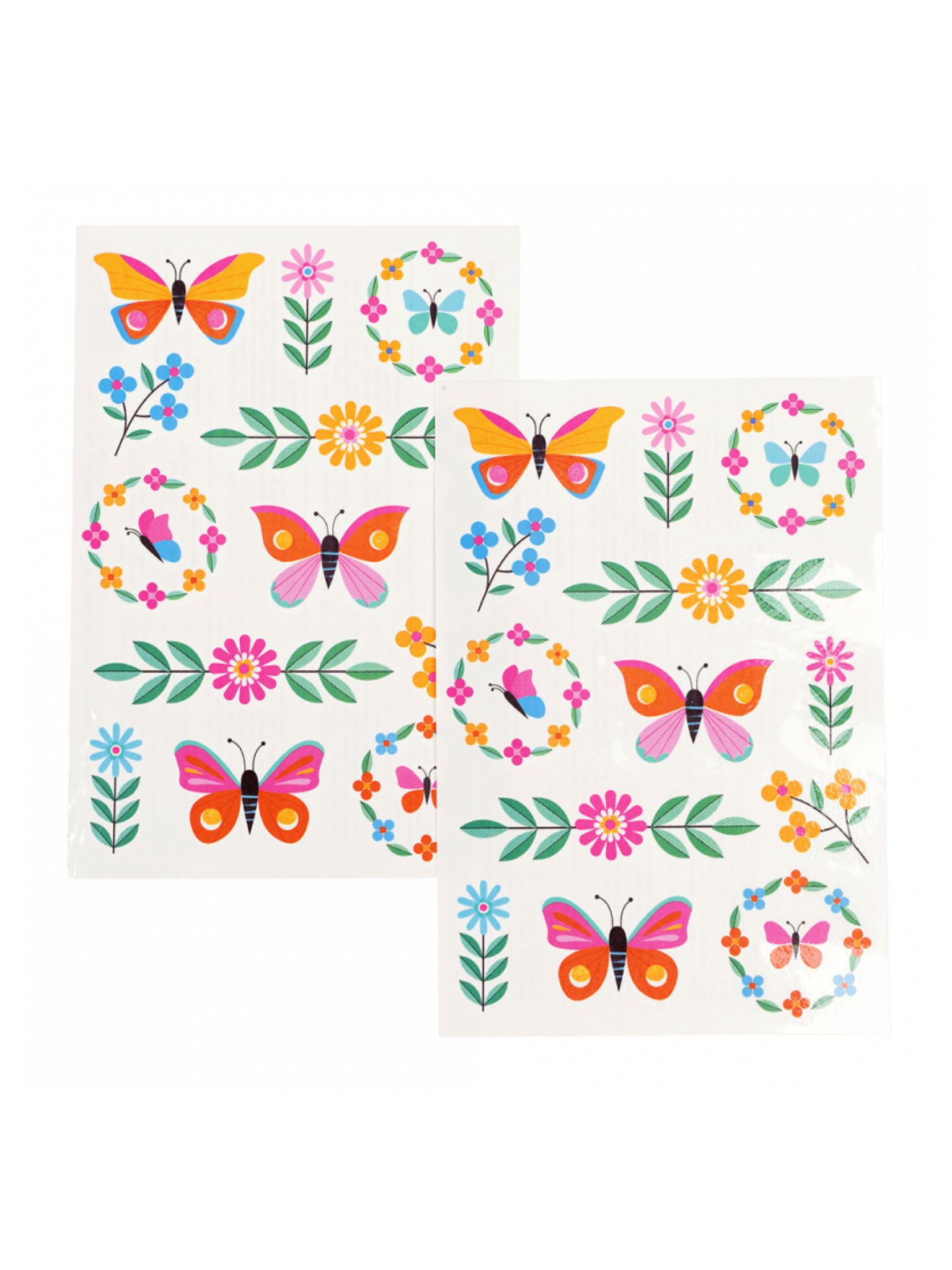 Floral Flutter Temporary Tattoos