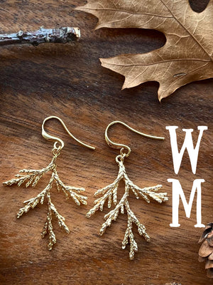 White Cedar Earrings