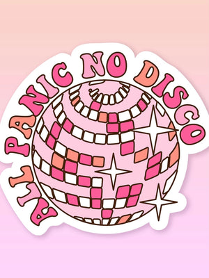 All Panic No Disco Sticker