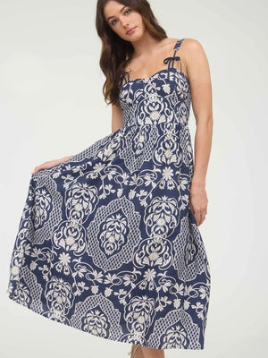 Emma Dress- Navy