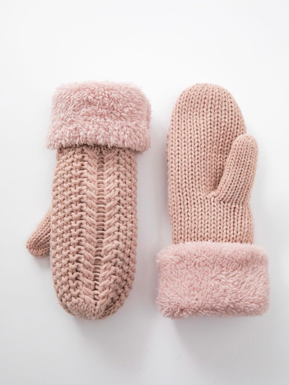 Fleece Knit Mittens