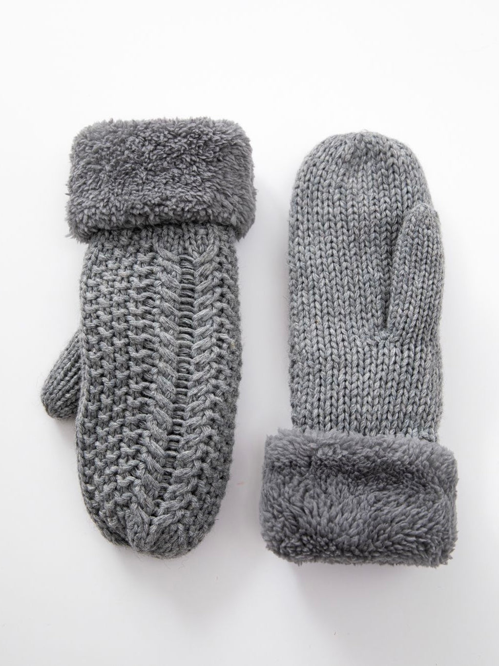 Fleece Knit Mittens