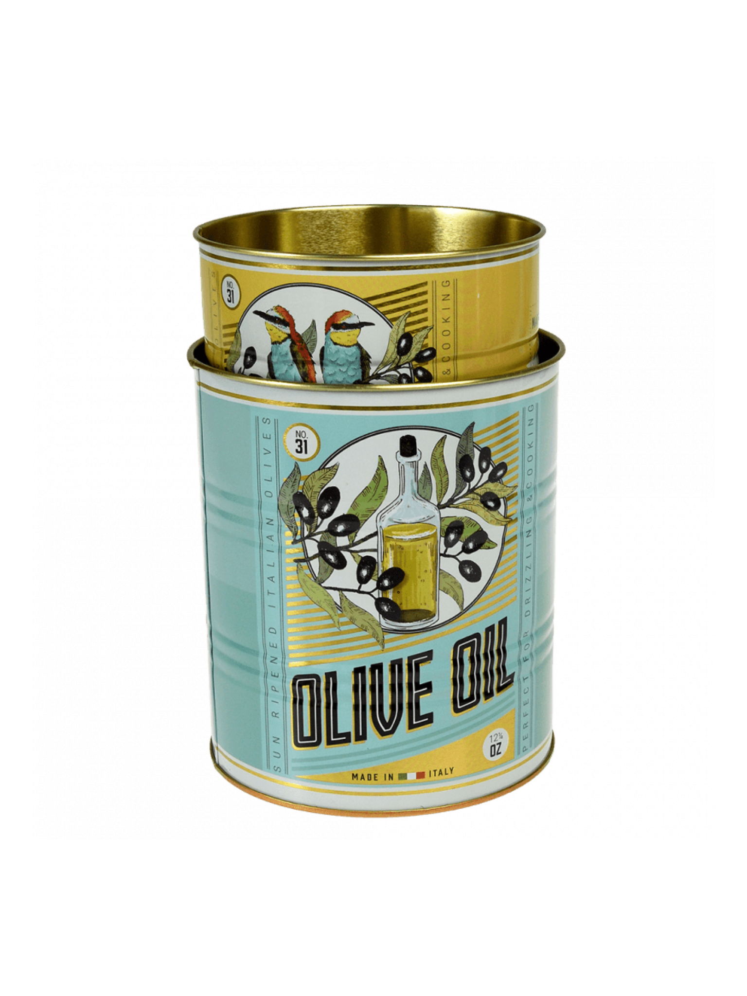 Olive Oil Storage Tins Set