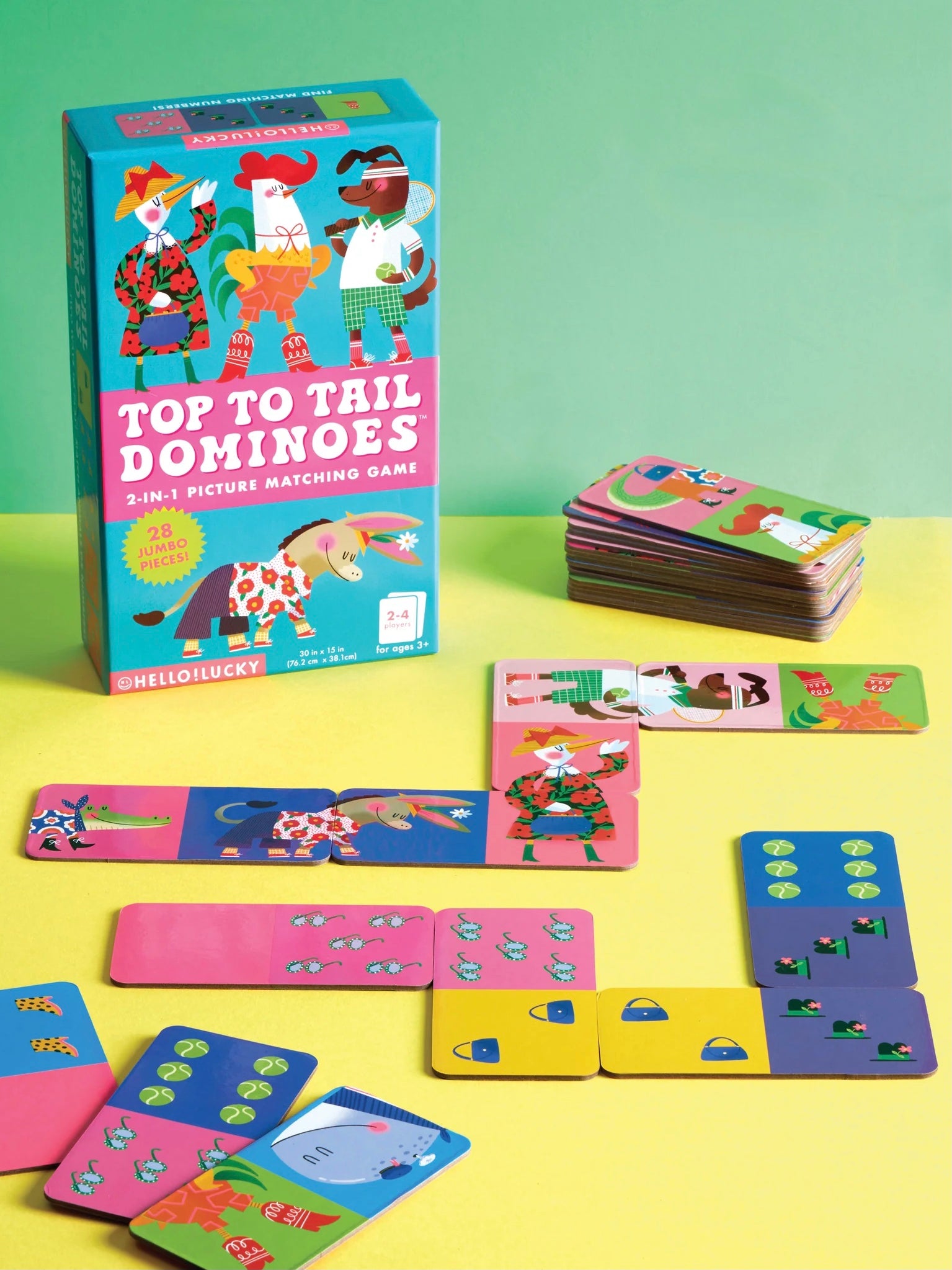 Top-To-Tail Dominoes