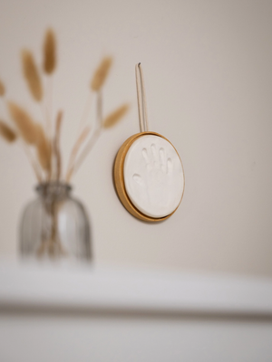 Wooden Medallion Keepsake|Baby Imprint Kit
