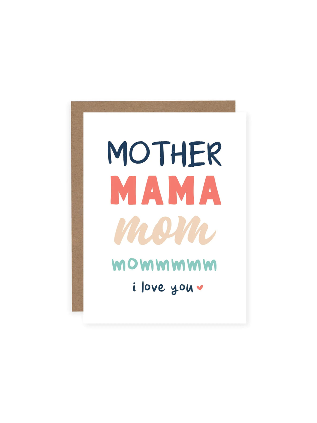 Mother Mama Mom Card
