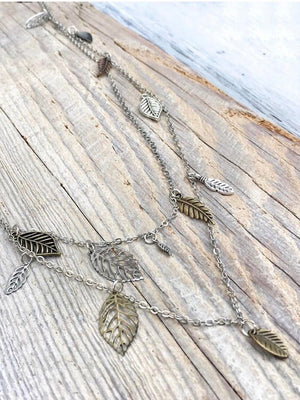 Waterfall Leaf Necklace