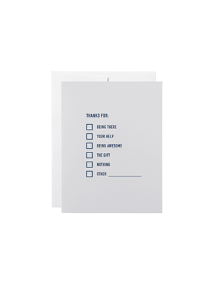 All Occasions Checklist Card