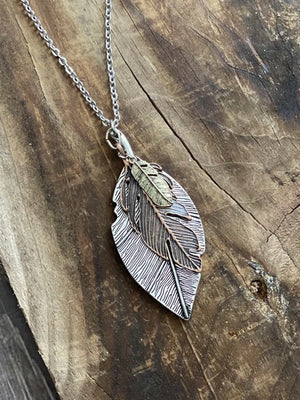 Feather Lovers Necklace