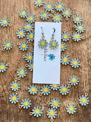 Enamel Daisy Earrings