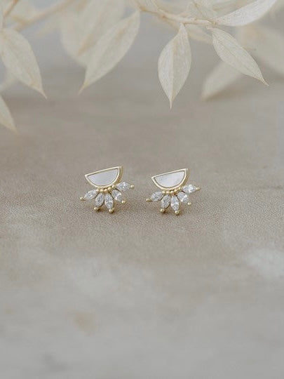 Antique Studs - Mother of Pearl