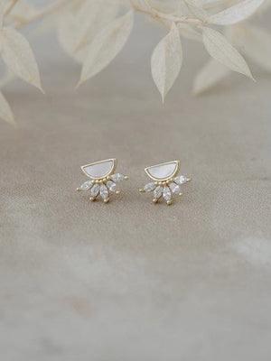 Antique Studs - Mother of Pearl