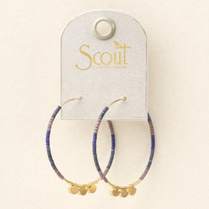 Miyuki Large Hoop - Dark Multi/Gold