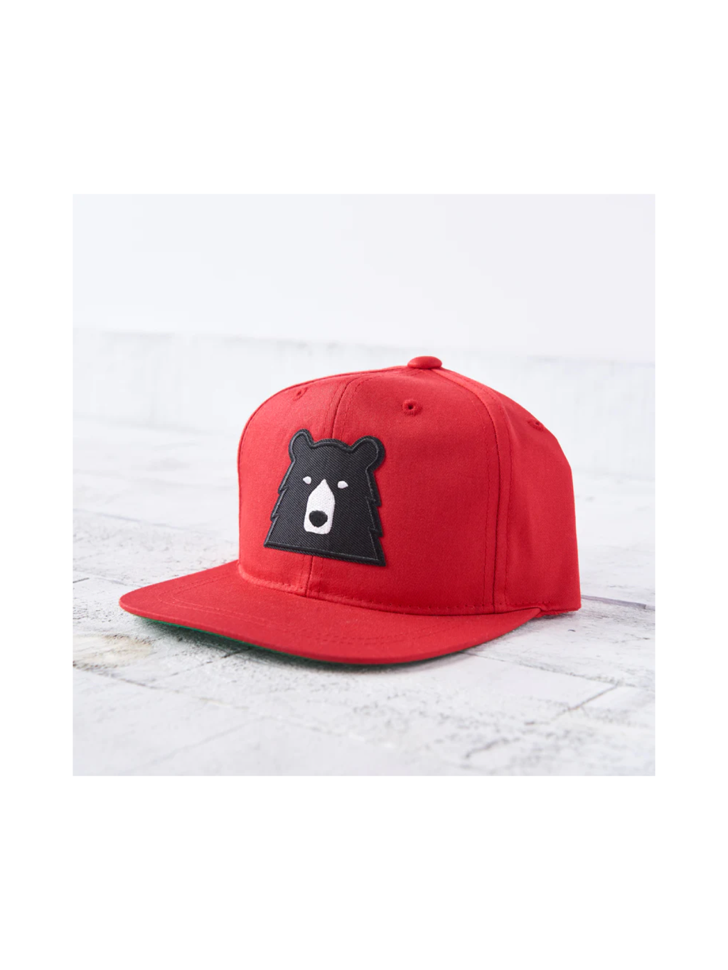 North Standard Youth Red/Black Bear Hat
