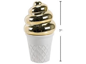 Gold Ice Cream Container