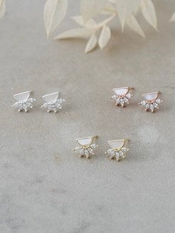 Antique Studs - Mother of Pearl