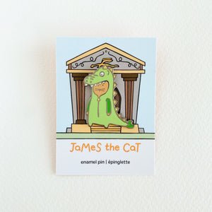 James the Cat- Dragon Pin