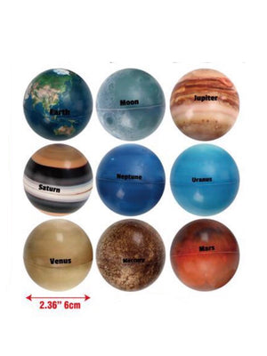 Solar System Bouncy Balls
