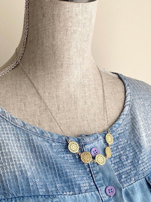 Adjustable Gold Medallion Necklace