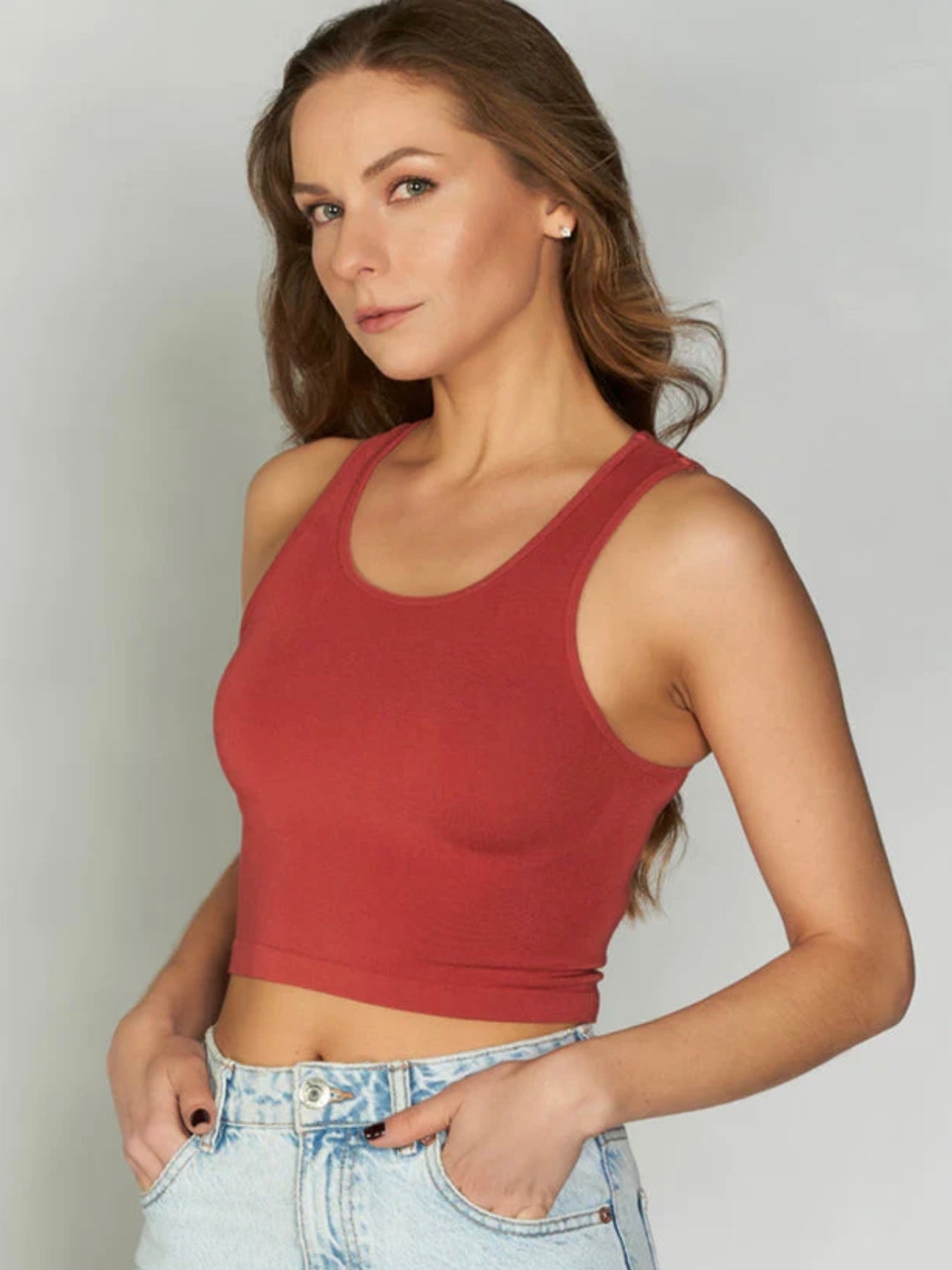 Crop Bamboo Tank Tops