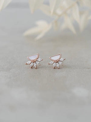 Antique Studs - Mother of Pearl