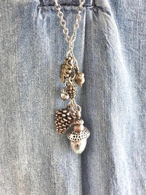 Acorn Cluster Necklace