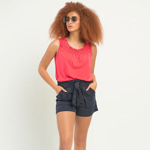 Chantel Top - Coral