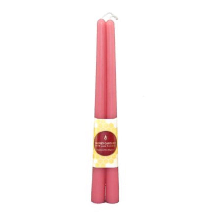 Beeswax Tapers- Pearl Pink