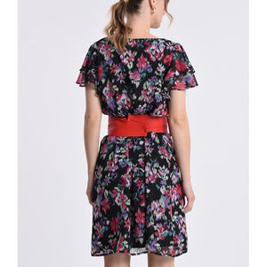 Wide Tie Belt - Red
