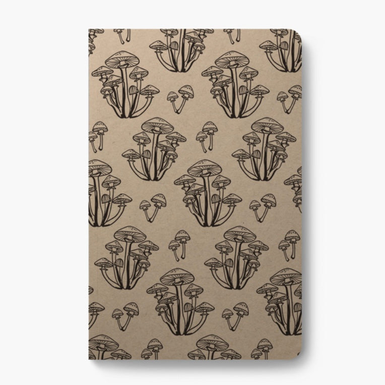 Wild Mushroom Kraft Notebook
