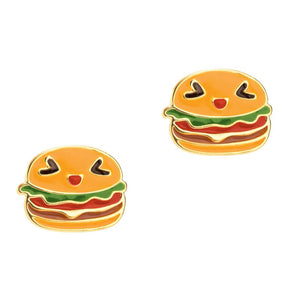 Hamburger Earrings