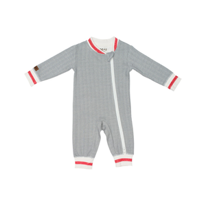 Organic Cottage Playsuit - Driftwood Grey