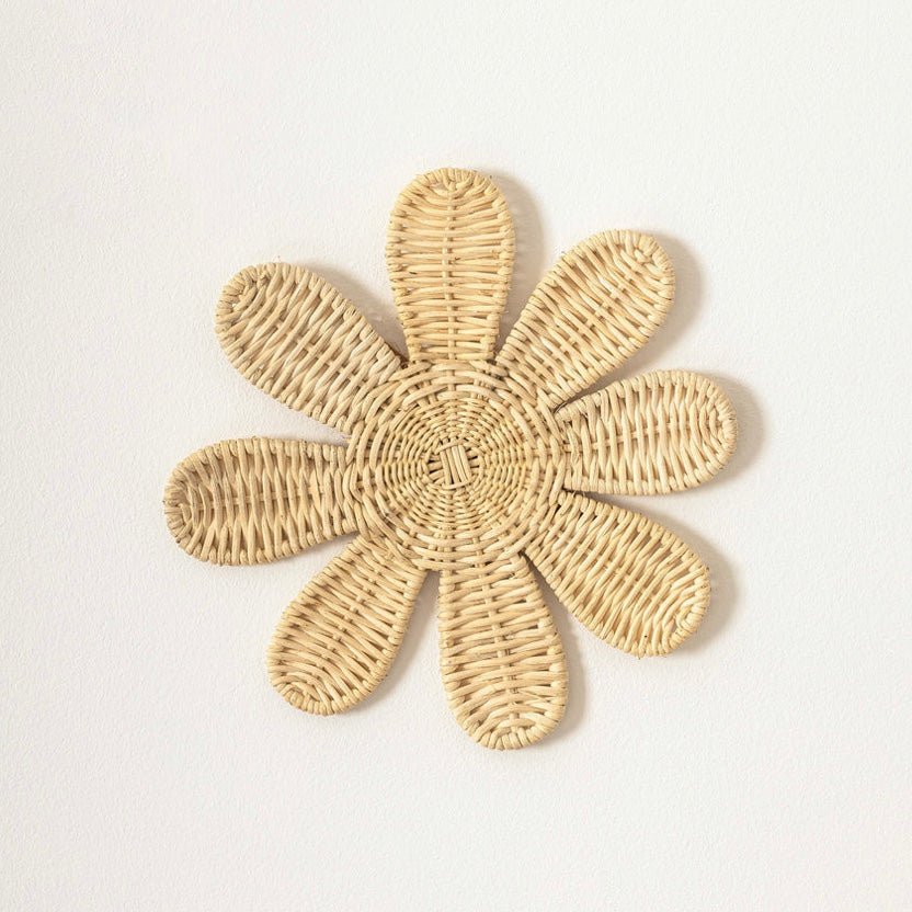 Rattan Daisy Wall Decor