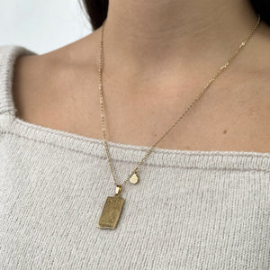 Zodiac Card Necklace - Gold