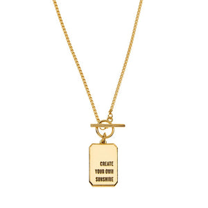 Create Your Own Sunshine Necklace- Gold