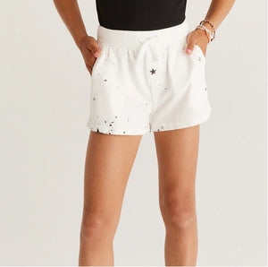 Girls Splatter Star Shorts