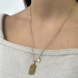 Zodiac Card Necklace - Gold