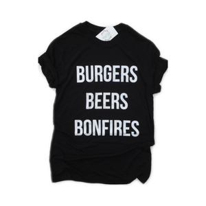 Burgers, Beers, Bonfires Tee
