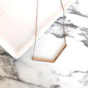 Fresh Outta Fucks Necklace