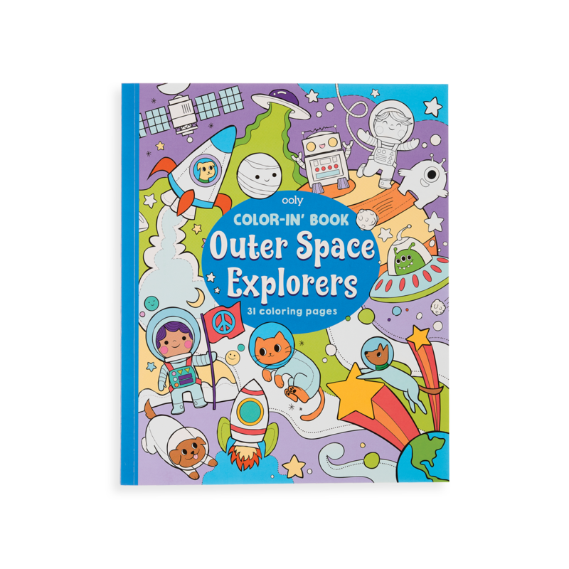 Outer Space Explorers Colouring Book