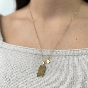Zodiac Card Necklace - Gold