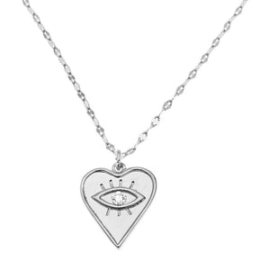 Wild Heart Necklace- Silver