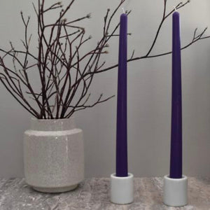 Beeswax Tapers- Violet