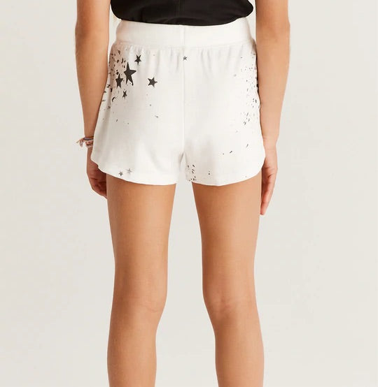 Girls Splatter Star Shorts
