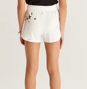 Girls Splatter Star Shorts