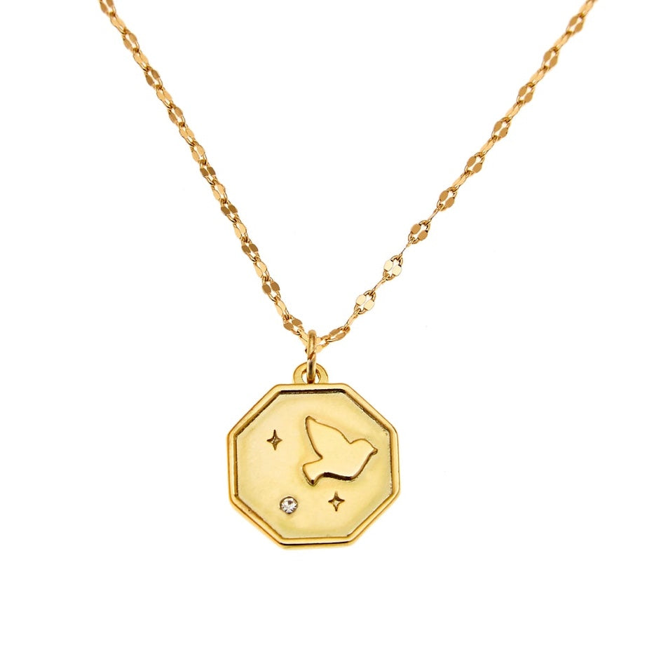 Dove Necklace- Gold