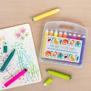 Wild Wonders Felt Tip Pen Set